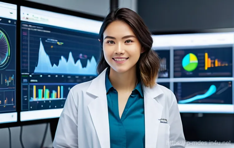 기계설계 실무자가 알아야 할 마케팅 지식 - **Prompt:** A young, focused female mechanical engineer, dressed in a professional lab coat over a m...
