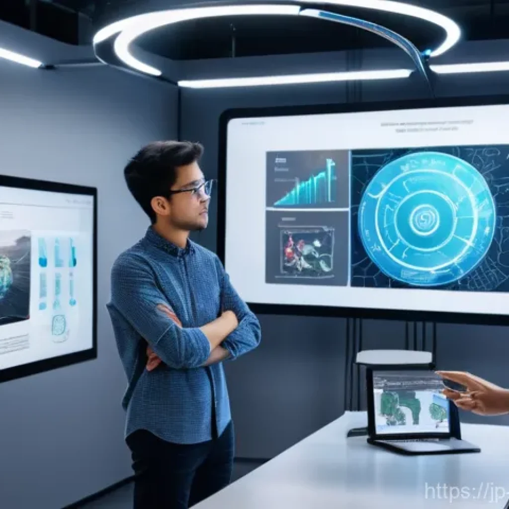 기계설계 강의 계획서 작성법 - **A Futuristic Mechanical Engineering Classroom with AI Integration**
A diverse group of univers...
