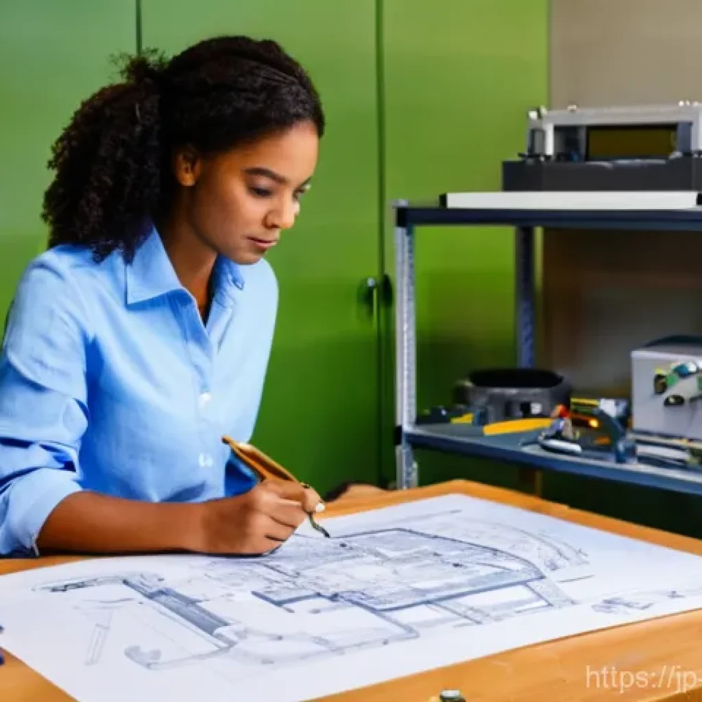 기계설계 실무 경력을 쌓는 방법 - **Prompt 1: The Aspiring Mechanical Designer's Journey**
    "A young, determined mechanical enginee...