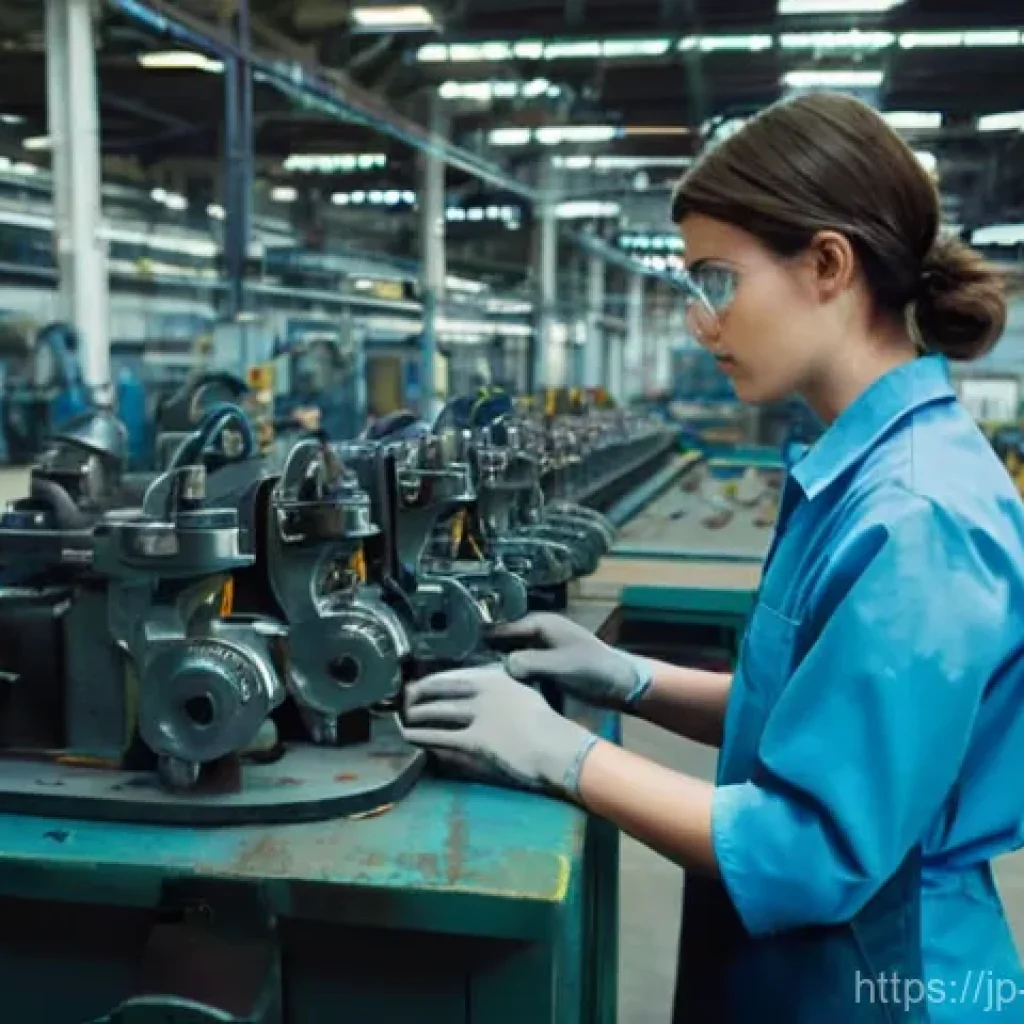 기계설계 이론과 실무의 차이 - **Prompt 1: "The Raw Reality of the Factory Floor"**
A young, determined female mechanical engin...