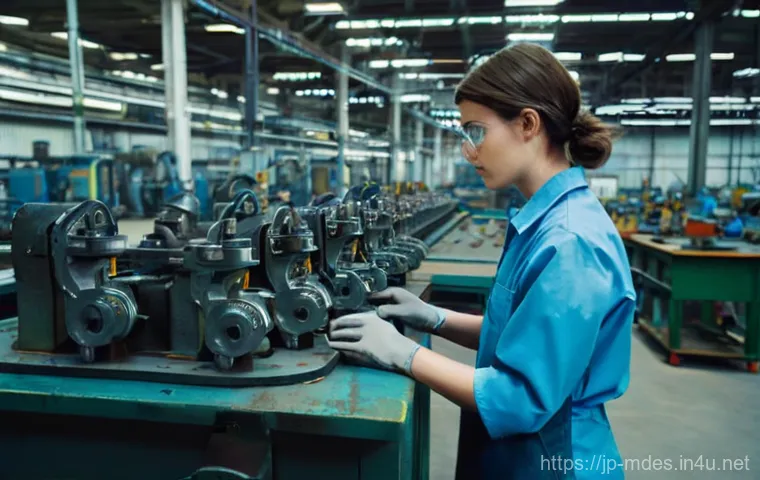기계설계 이론과 실무의 차이 - **Prompt 1: "The Raw Reality of the Factory Floor"**
    A young, determined female mechanical engin...